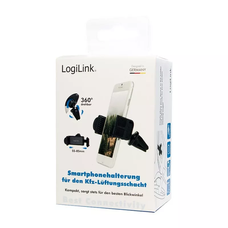 LogiLink älypuhelinteline ilmastointiritilään autoon, pieni