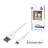 Logilink UA0199 Lightning-kaapeli, MFI-sertifioitu, USB-A - Lightning 8-pin, valkoinen, 1m (pikalataus & synkronointi)