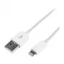 Logilink UA0199 Lightning-kaapeli, MFI-sertifioitu, USB-A - Lightning 8-pin, valkoinen, 1m (pikalataus & synkronointi)