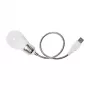 Logilink UA0220 USB LED-pöytävalo taipuisalla varrella, valkoinen valo, musta