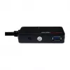 LOGILINK UA0262 USB 3.0 aktiivinen jatkokaapeli, USB-A uros 4x USB-A naaras, 10m, musta