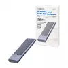 LogiLink UA0435 USB 3.2 Gen 2x2 SSD-kotelo, M.2 NVMe/SATA, USB-C, 20 Gbps, harmaa