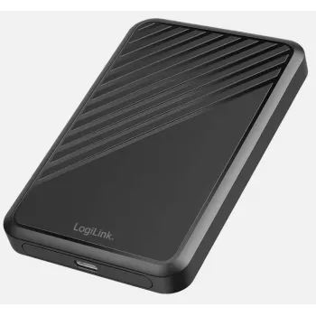 LogiLink UA0458 ulkoinen 2,5 tuuman SATA HDD/SSD -kotelo, USB 3.2 Gen 1 (5 Gbps), ruuviton, musta