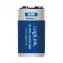 LogiLink Ultra Power alkaliparisto 9V, 1 kpl:n pakkaus blister
