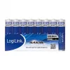 LogiLink Ultra Power Alkaline AAA-paristot, 8 kpl:n pakkaus, 1,5 V, Longlife Power, elohopeaton