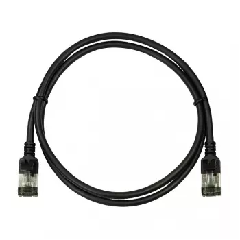 LogiLink Ultraflex SlimLine Cat6a S/FTP patchkaapeli, 2m, musta (CQ9053S)