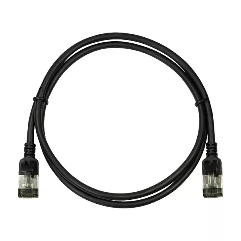LogiLink Ultraflex SlimLine Cat6a S/FTP patchkaapeli, 2m, musta (CQ9053S)