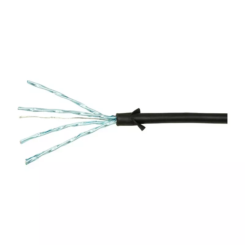LogiLink Ultraflex SlimLine Cat6a S/FTP patchkaapeli, 2m, musta (CQ9053S)