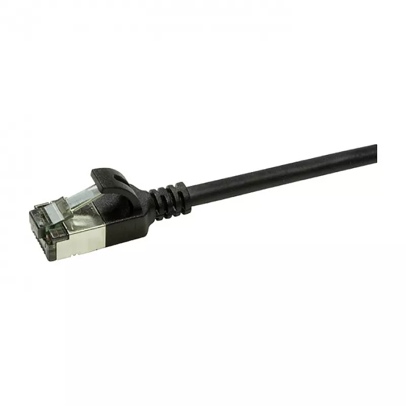 LogiLink Ultraflex SlimLine Cat6a S/FTP patchkaapeli, 2m, musta (CQ9053S)