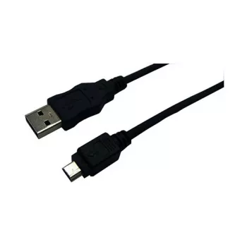 LogiLink USB 2.0 -kaapeli, USB-A -pistoke Mini-USB-pistokkeeseen, musta, 3 m