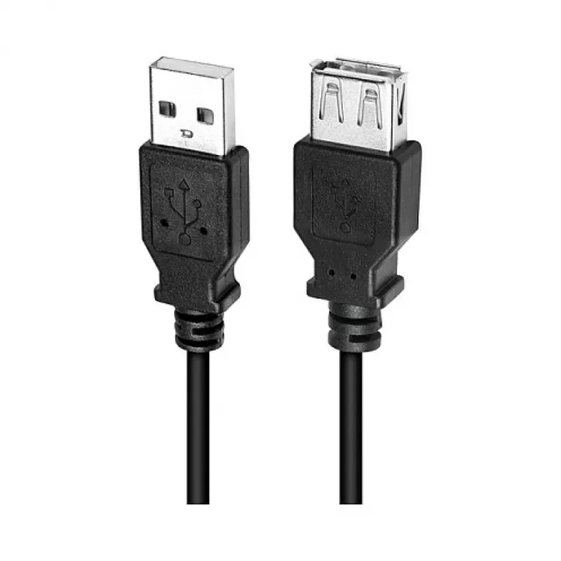 LogiLink CU0011B USB 2.0 -jatkojohto, USB-A uros USB-A naaras, musta, 3 m