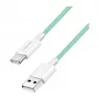LogiLink USB 2.0 Type-C kaapeli, A/M C/M, 480 Mbit/s, 60 W, nylon, vihreä, 0,5 m
