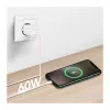 LogiLink USB 2.0 Type-C -kaapeli, A/M - C/M, 480 Mbps, 60W, nailon, pinkki, 0,5 m
