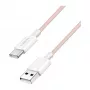 LogiLink CU0324 USB 2.0 Type-C -kaapeli, A/M C/M, 480 Mbps, 60W, nylon, pinkki, 1 m