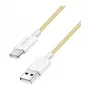 LogiLink USB 2.0 Type-C kaapeli, A/M - C/M, 480 Mbps, 60W, nylon, keltainen, 0,5 m