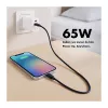 Logilink USB-A/C laturi 65 W GaN, 1x USB-A (QC), 1x USB-C (PD), valkoinen