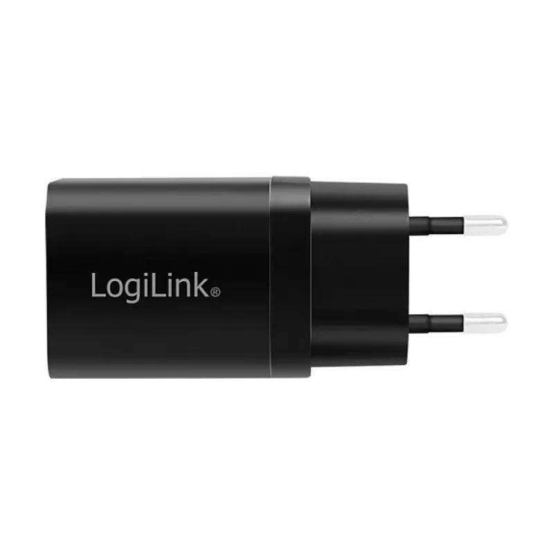 Logilink USB-A/C lataussarja, 15 W, 1x USB-A, 1x USB-C, musta