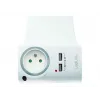 LogiLink USB-A seinälaturi 10,5 W, 2 porttia, lataustelineellä, valkoinen