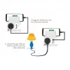 LogiLink USB-A seinälaturi 10,5 W, 2 porttia, lataustelineellä, valkoinen