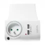 LogiLink USB-A seinälaturi 10,5 W, 2 porttia, lataustelineellä, valkoinen