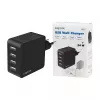 LogiLink USB-A seinälaturi, 24W, 4-porttinen, 4x USB-A, musta
