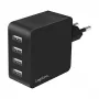 LogiLink USB-A seinälaturi, 24W, 4-porttinen, 4x USB-A, musta
