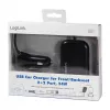 Logilink USB-autolaturi, 2+2 porttia, 24 W, musta