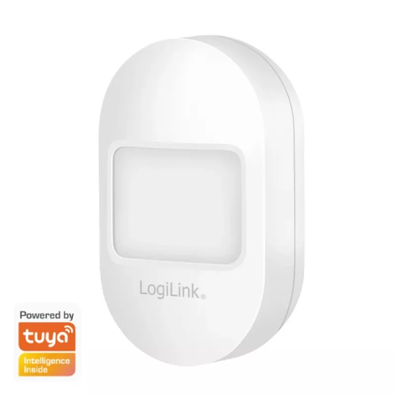 Logilink WiFi Smart PIR-liiketunnistin, Tuya-yhteensopiva, valkoinen