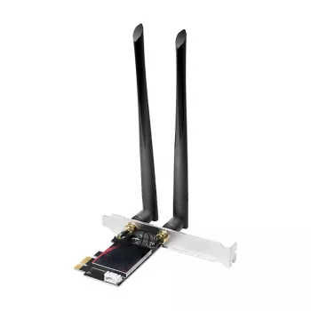 LogiLink WL0248 PCI-Express Wi-Fi 6E AX5400 tri-band-kortti Bluetooth 5.2:lla, 2,4/5/6 GHz, 2x irrotettavaa 5 dBi antennia, Intel AX210, WPA3, Windows 10/11 & Linux