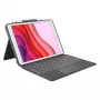 Logitech Combo Touch näppäimistö ja Folio-kotelo trackpadilla Apple 10,2 tuuman iPad (7., 8., 9. sukupolvi) - grafiitti - UK Layout
