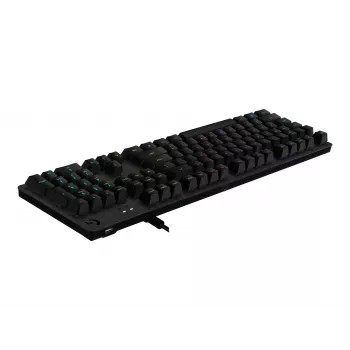 Logitech G512 Carbon mekaaninen pelinäppäimistö - GX Brown Tactile, LIGHTSYNC RGB, USB-läpivienti, lentokonealumiini, täysikokoinen