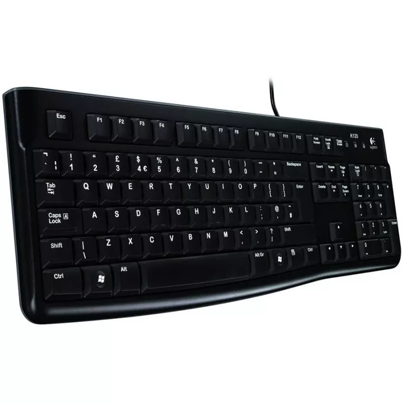 Logitech K120 for Business USB-näppäimistö, johdollinen, täysikokoinen, musta
