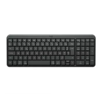 Logitech K250 langaton näppäimistö - musta - täysikokoinen - QWERTY - kalvokytkimet - 2,4 GHz RF - Unifying USB-vastaanotin - 2xAA-paristot - 24 kuukauden akunkesto - roiskevesitiivis - säädettävät kallistusjalat - Windows/macOS/Chrome OS