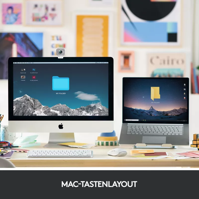 Logitech MX Keys Mini for Mac - langaton näppäimistö - taustavalo - Space Gray