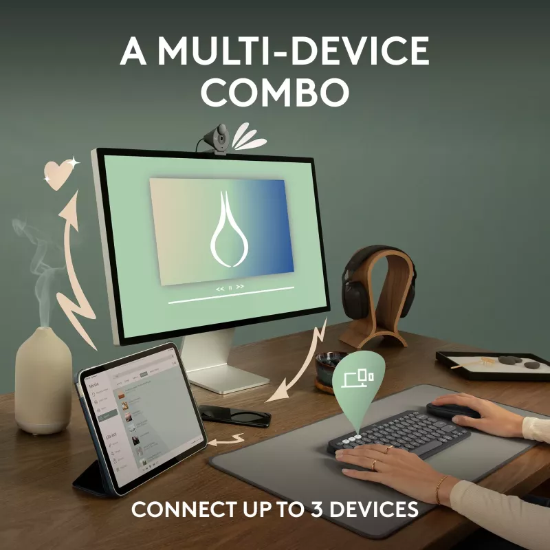 Logitech Pebble 2 Combo - näppäimistö- ja hiirisarja