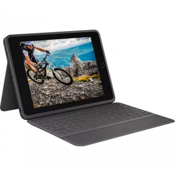Logitech Rugged Folio Graphite -näppäimistökotelo iPad 7/8/9:lle