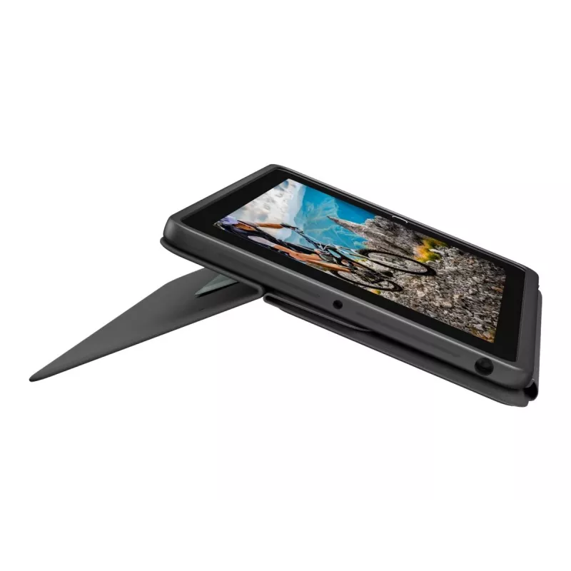 Logitech Rugged Folio -näppäimistö- ja folio-kotelo Apple Smart Connectorilla - AZERTY ranskalainen asettelu - grafiitti - Apple 10,9 tuuman iPadille (10. sukupolvi)