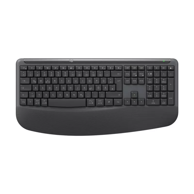 Logitech Signature Comfort Plus Combo MK880 for Business - näppäimistö- ja hiirisarja - Full Size - LED-akkunäytöllä - langaton - USB-C, Bluetooth LE - QWERTZ - saksa - grafiitti