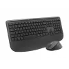 Logitech Signature Comfort Plus Combo MK880 for Business - näppäimistö- ja hiirisarja - Full Size - LED-akkunäytöllä - langaton - USB-C, Bluetooth LE - QWERTZ - saksa - grafiitti