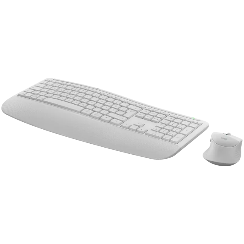 Logitech Signature Comfort Plus MK880 langaton yhdistelmä - off-white - US International - Bluetooth - Logi Bolt
