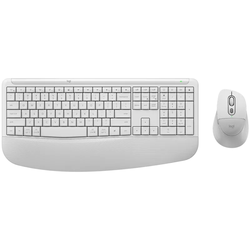 Logitech Signature Comfort Plus MK880 langaton yhdistelmä - off-white - US International - Bluetooth - Logi Bolt