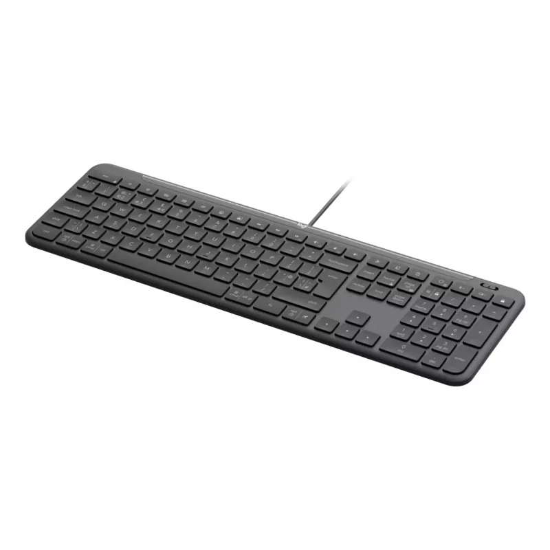 Logitech Signature Slim Wired K620 for Business -näppäimistö, QWERTZ-asettelu, grafiitti