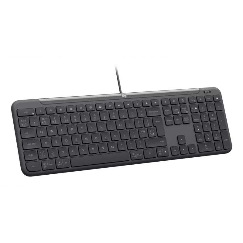 Logitech Signature Slim Wired K620 for Business -näppäimistö, QWERTZ-asettelu, grafiitti
