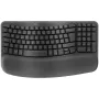 Logitech Wave Keys and Lift Combo – ergonominen langaton näppäimistö- ja pystyhiiri-sarja, grafiitti