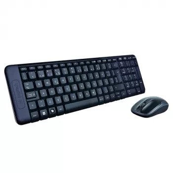 Logitech Wireless Combo MK220 - 2.4 GHz langaton näppäimistö ja hiiri -sarja, musta