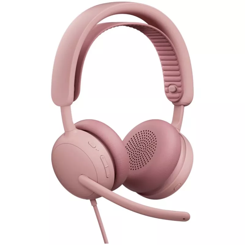 Logitech Zone Wired 2 kuulokemikrofoni, ruusu