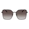 Longchamp LO173S5715001 naisten aurinkolasit - musta kehys, harmaat linssit, 57 mm