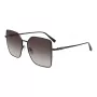 Longchamp LO173S5715001 naisten aurinkolasit - musta kehys, harmaat linssit, 57 mm