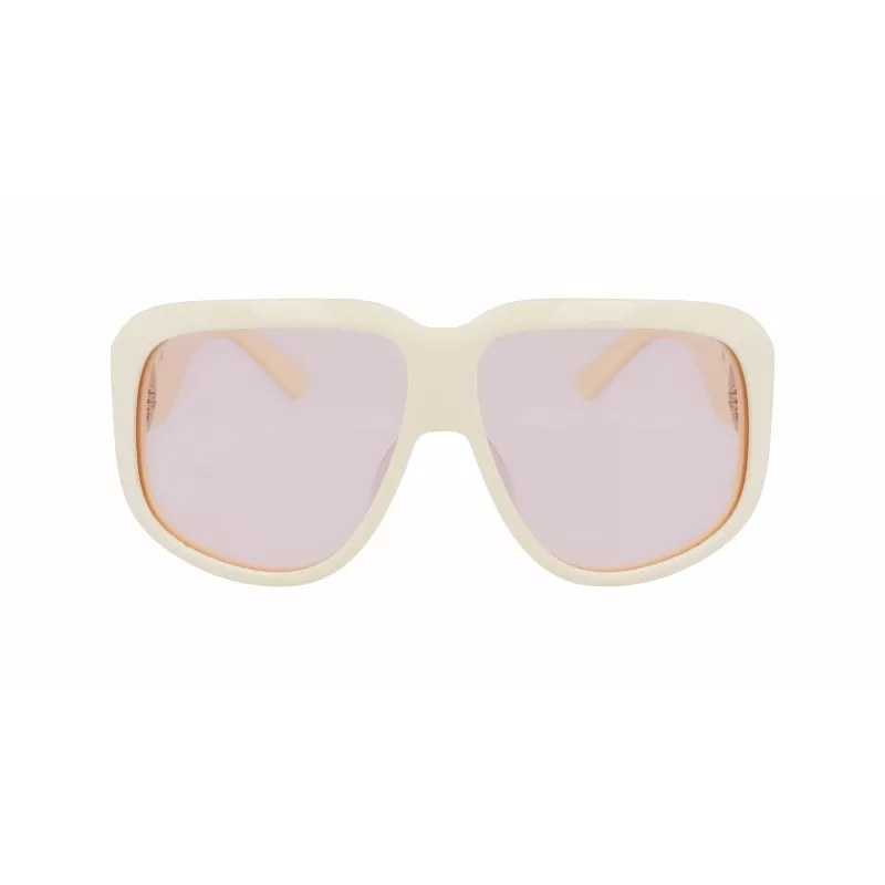 Longchamp LO736S-109 naisten oversize-kulmikkaat aurinkolasit Havana ruskea liukuväri