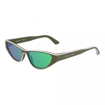 Longchamp LO761S5615318 naisten aurinkolasit Havana asetaattikehys ruskeat liukuvärilinsit 56/15/140 mm